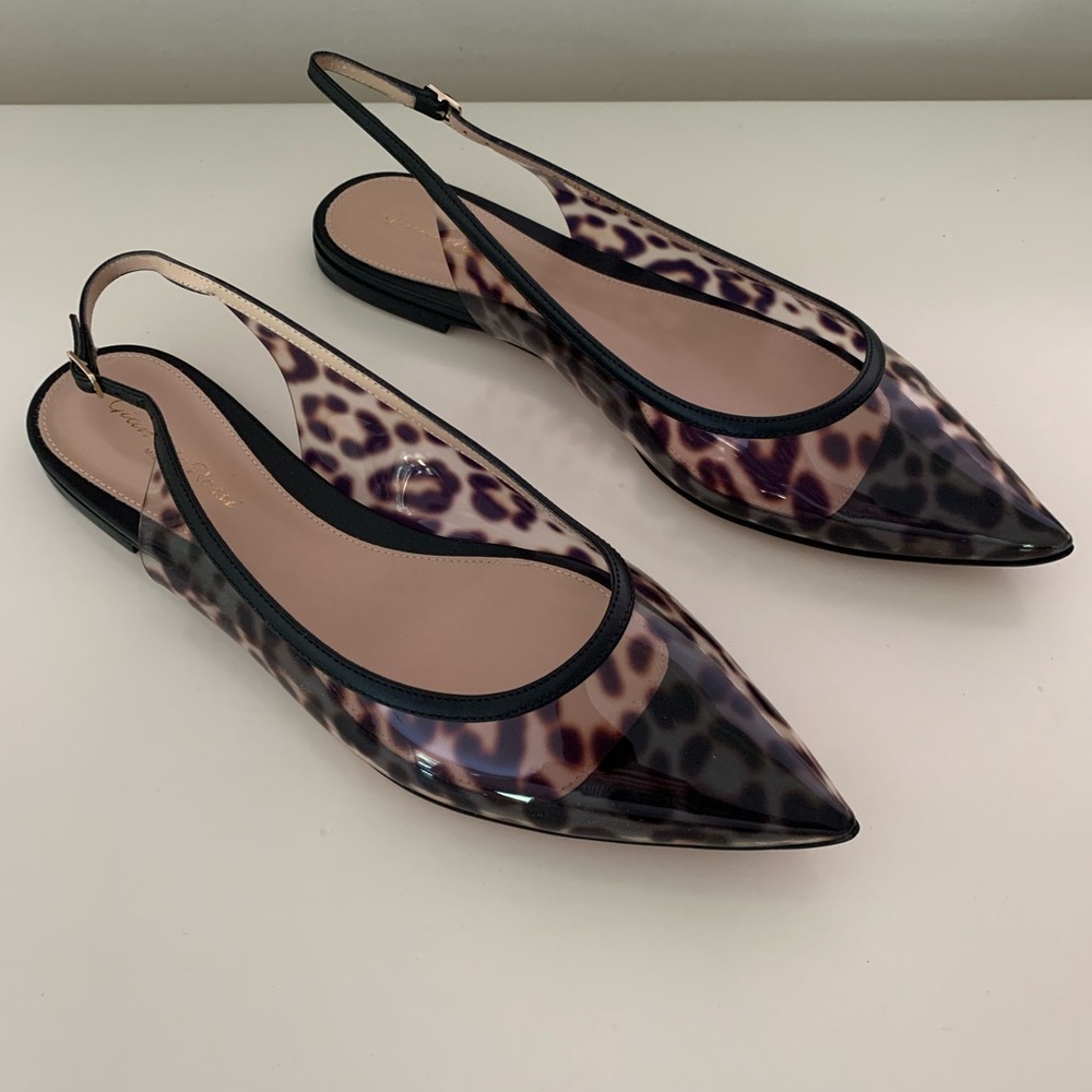 Gianvito Rossi slingback point-toe flats